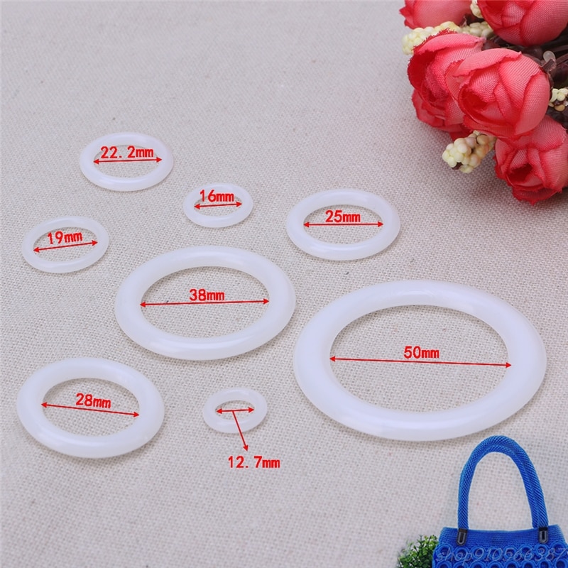 DIY Crochet Ring Circle Hook Plastic Craft Tool Accessory for Handbag Car Seat O21 20