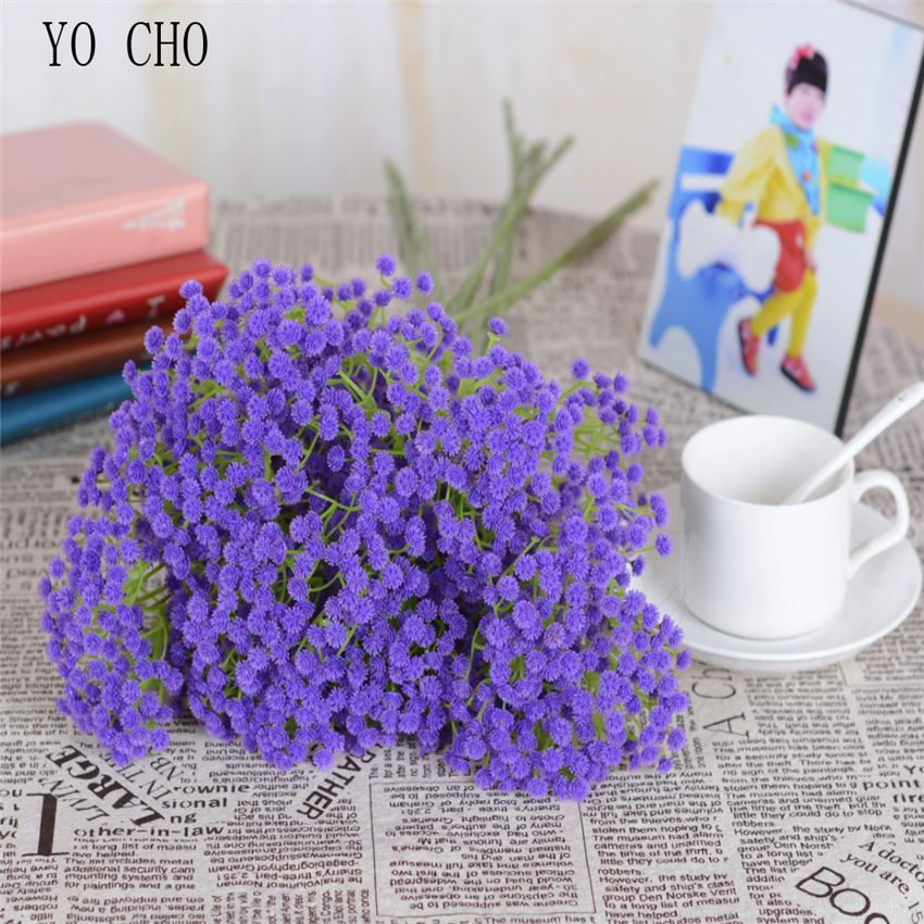 Yo cho diy bröllop bukett plast konstgjorda barnbarn bröllop håll blomma vita brudbukett brudtärna tillbehör