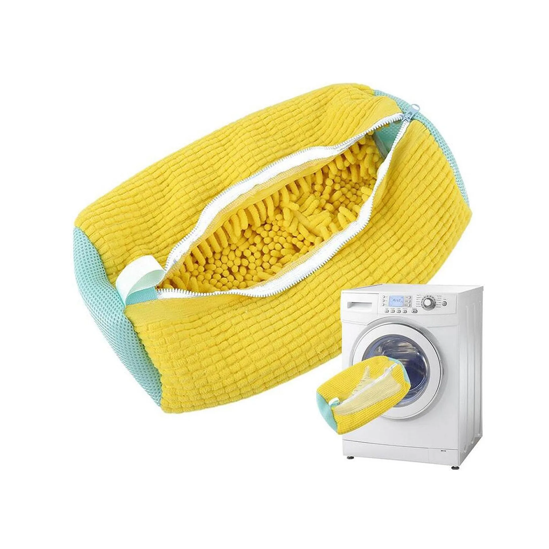 Waszak Gewatteerd Net Wasgoed Schoenenbeschermer Pluizige vezels Polyester Wasschoenen Machinevriendelijke waszak Droogzakken