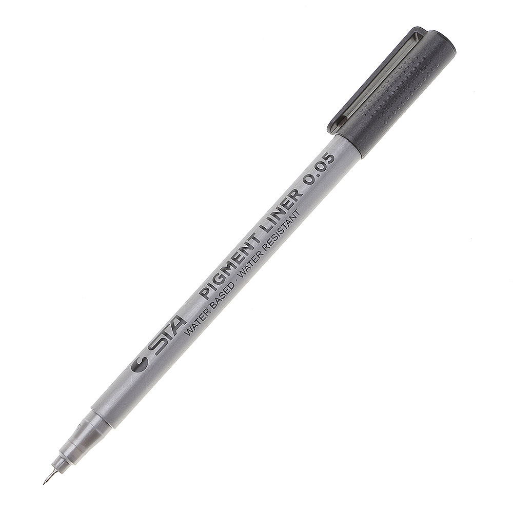 Water Resistant Water Based Pigment Liner Handwriting Soft Brush Marker Pen