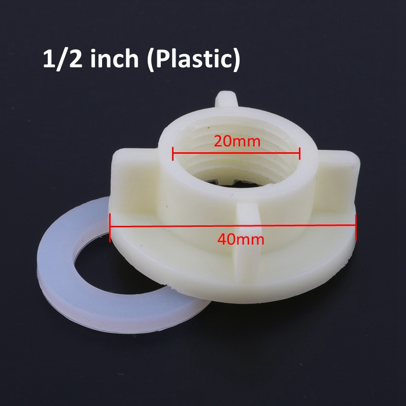 Grifo de agua con rosca macho de 1/2 "para cocina, manguera de riego de jardín, Conector de pagoda, tubo de 16mm, 1 ud.: 1l2 inch Nut