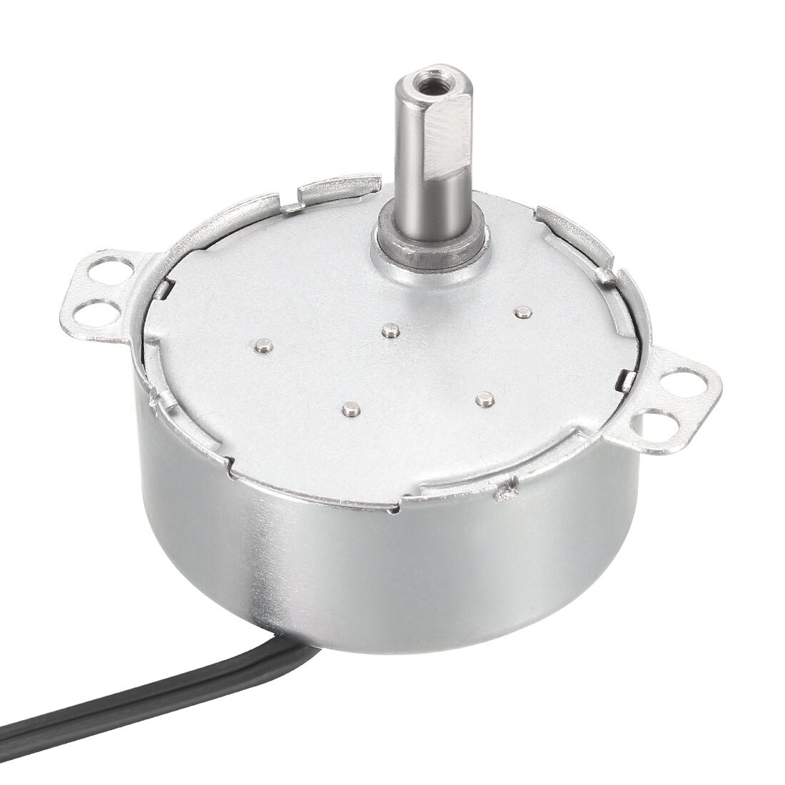 Moteur Synchrone AC 12V 4-5 RPM 50-60Hz 4W Double Arbre Plat - Marque Zaplyte - Neuf
