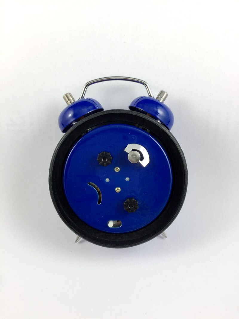 Wake up horseshoe watch, manual winding mechanical alarm clock, small alarm clock for students, small mini alarm clock at the