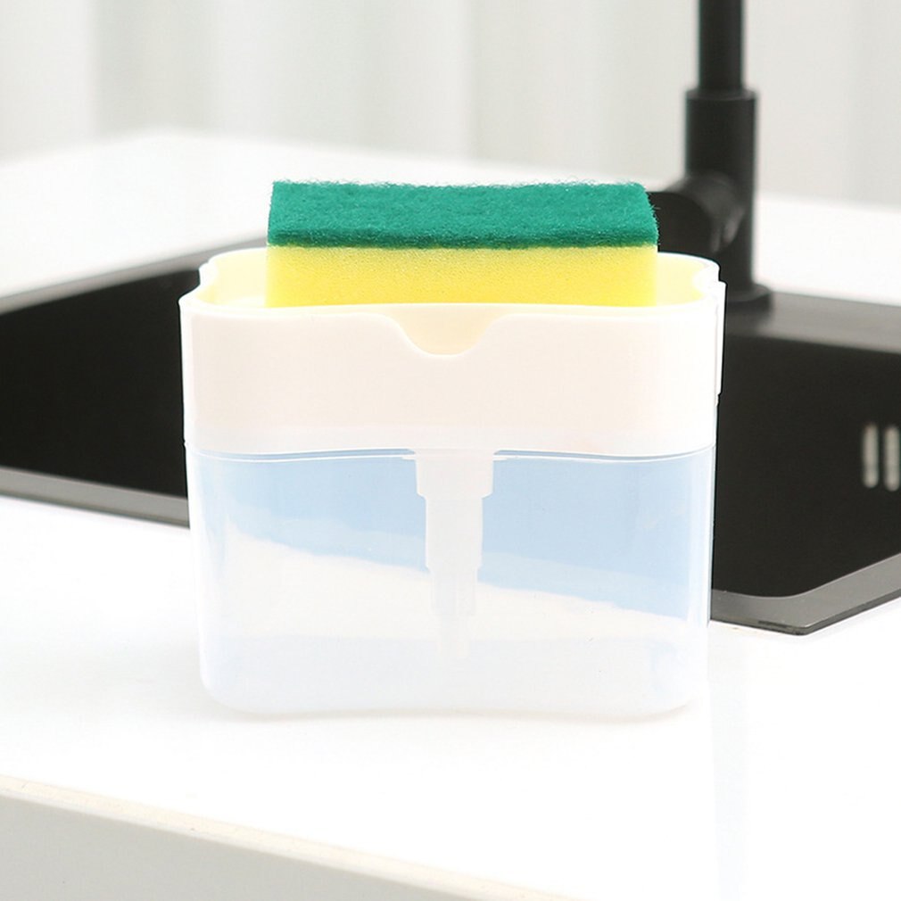 Automatic Liquid Box Scouring Pad Dishwashing Brush Soap Box Convenient And Practical Automatic Liquid Box