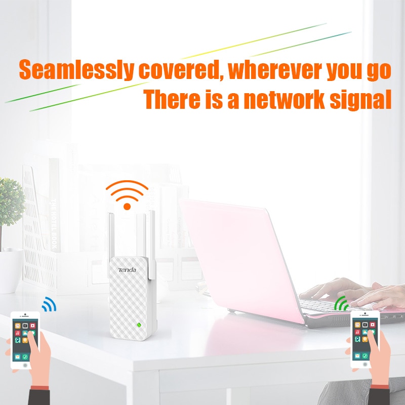 Tenda A12 300Mbps wifi Repeater Range Extender wireless Repeater Signal Booster 3 Antenna Full house cover expander router