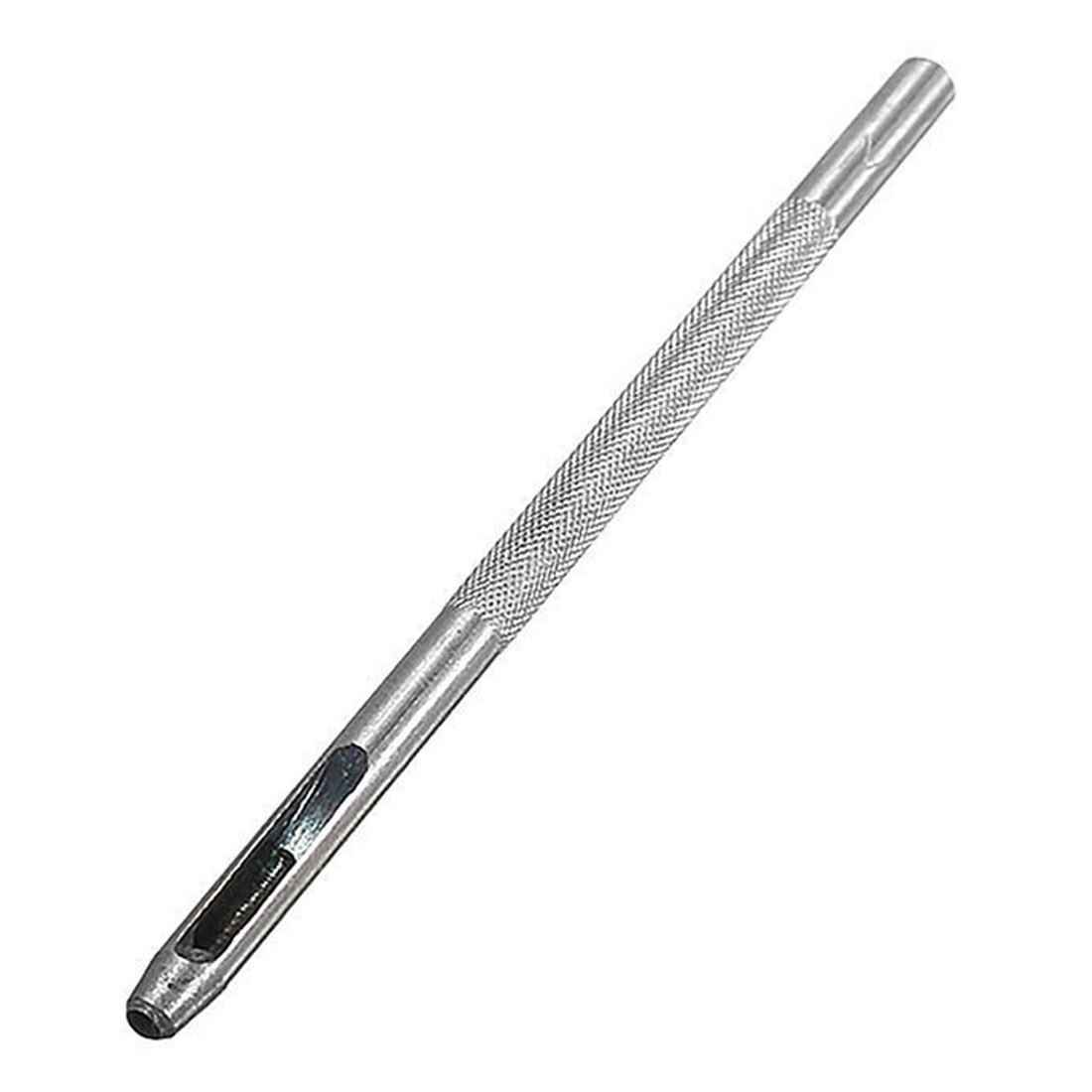 1 ud. De puntadas de costura, suministros de punzonado, punzón de hierro, herramientas de punzonado, herramienta de artesanía de cuero, perforadora, mango de madera: 2.5MM