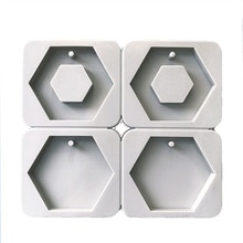 Hexagon aromaterapi gips silikonform aromatiska vaxskivor form diffusa sten handgjorda hängande silikonform