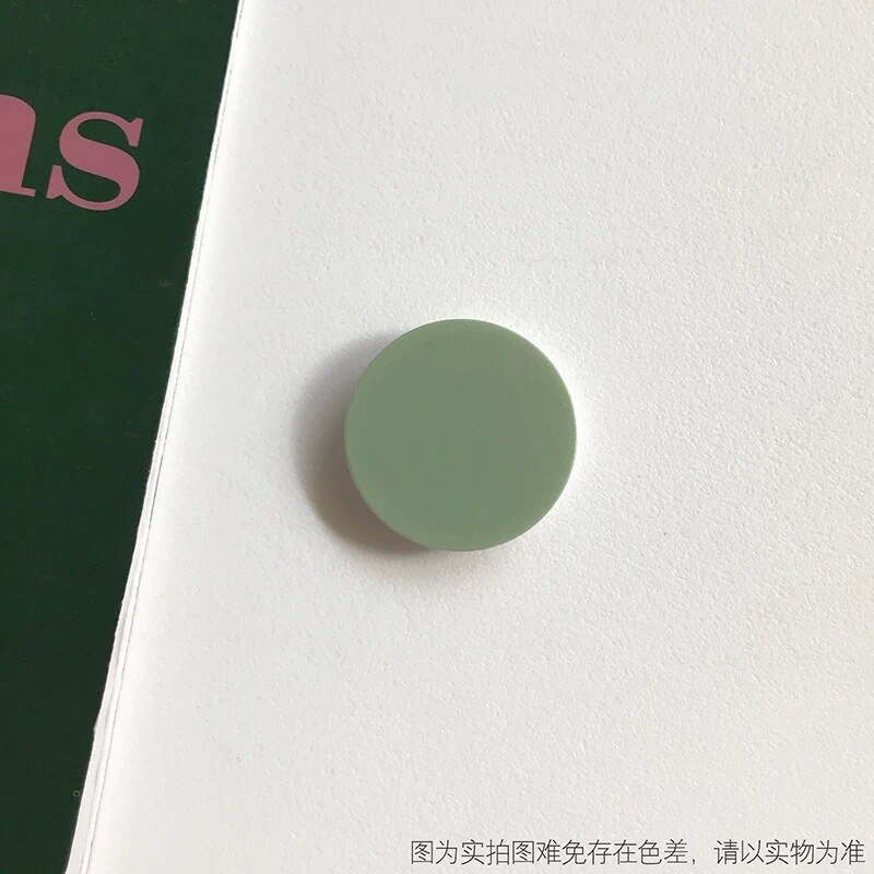 Universal Colorful Airbag Stand Mobile Phone Accessorie Pocket Holder Round Shaped Bracket Mount for IPhone 11 X Samsung Huawei: 16 Light Green