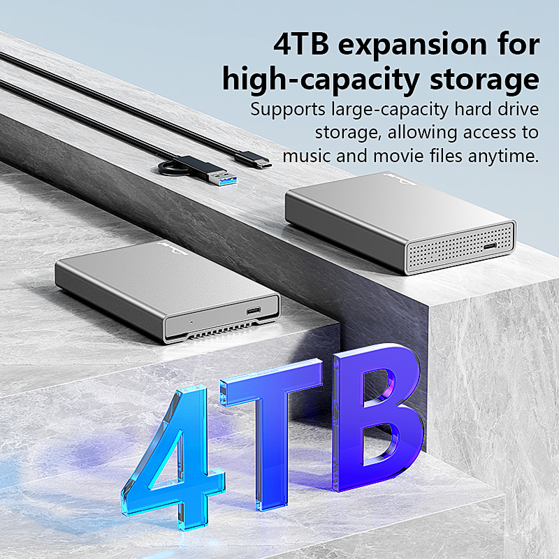 Blueendless Aluminum Case HDD Enclosure 2.5 External inch SATA hard drive enclosure Usb 3.1 Type C Hdd Enclosure for Laptop