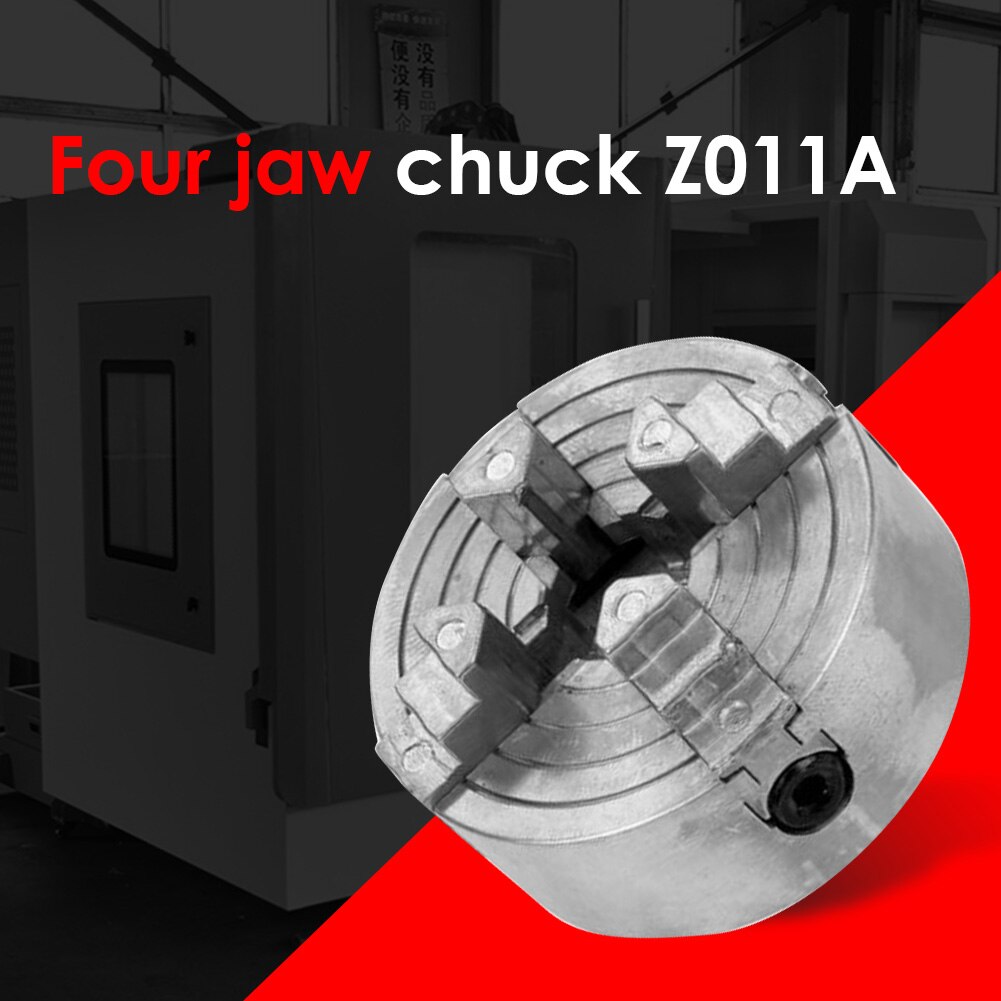 Metal 4-Jaw Lathe Chuck Woodworking Turning Lathe Tool Clamp Mini Collet Z011A Easily Installation Personal Car Elements