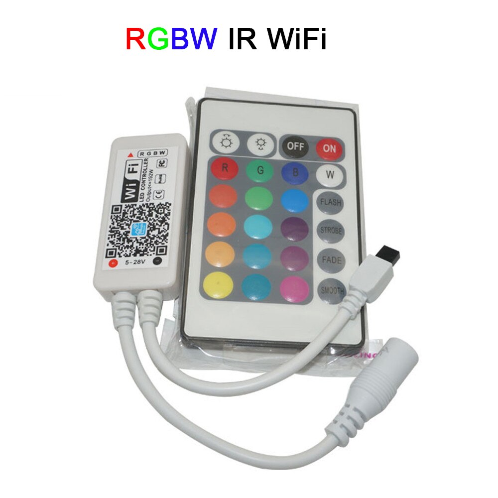 RGB / RGBW Controller Mini Wireless WIFI LED RF Remote Control IOS/Android Smart Phone for RGBCW/RGBWW RGB LED Strip,DC12-24V