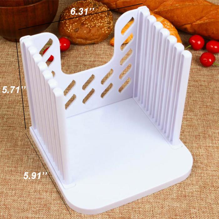 Cake bread toast cutter kitchen accessories tool ABS plastic 16*16*2cm splicing tiered slice bread slicer toast layerer