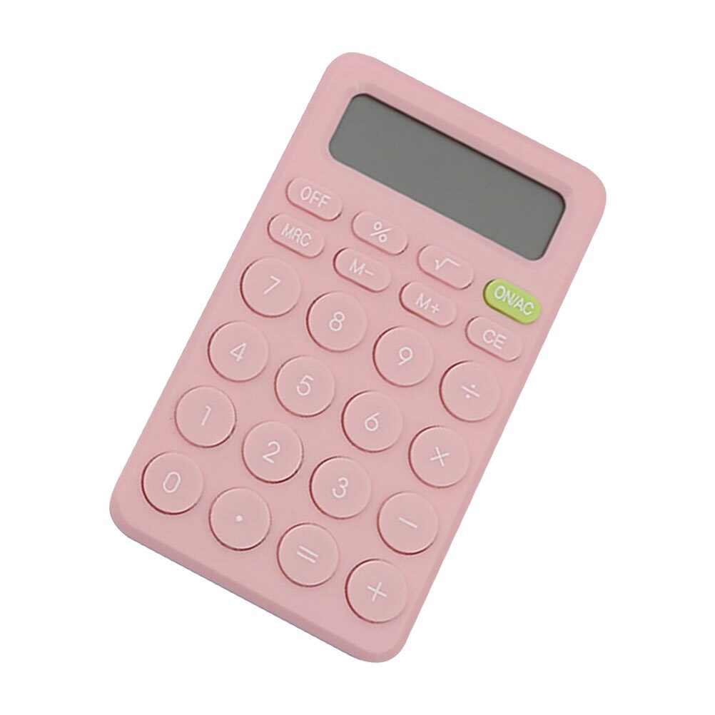 Mini Calculator School Student Calculator Adorable Kids Calculator Calculating Device: Pink