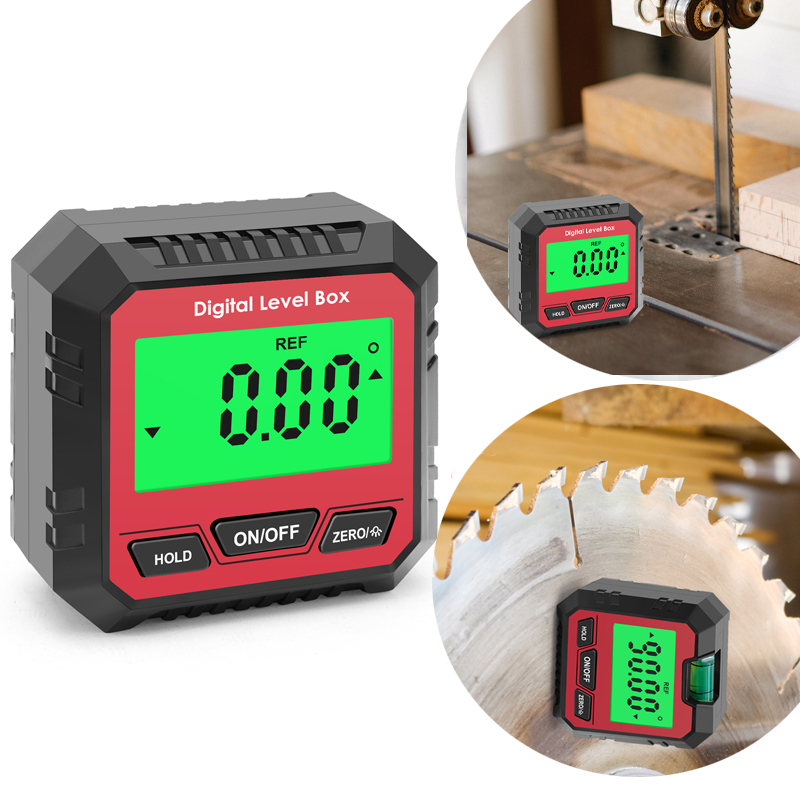 4*90°Electronic Goniometer Magnetic Base Digital Inclinometer With Backlight Digital Level Protractor Tester Measuring Tool