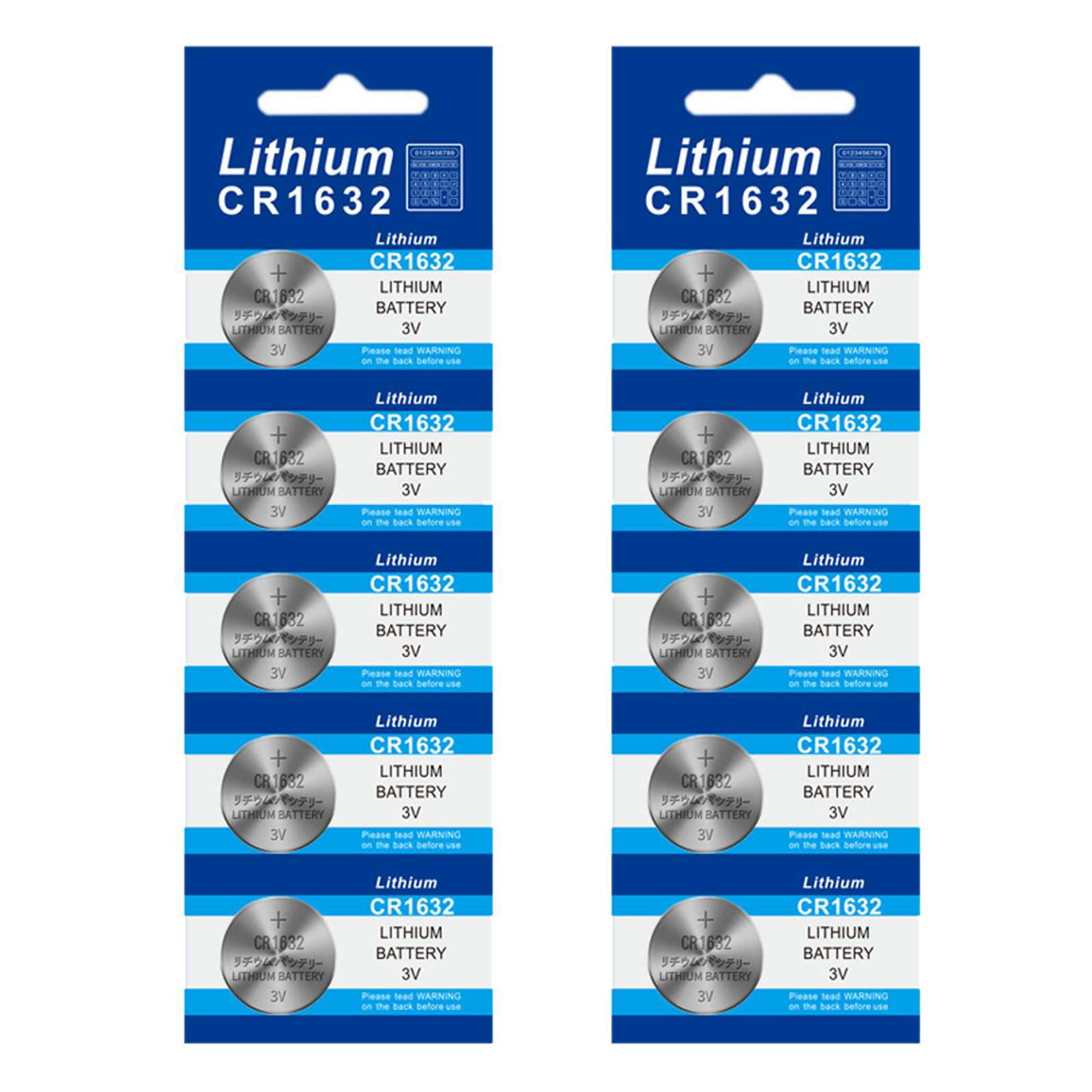 5-50PCS 3V CR1632 Lithium Button Battery DL1632 BR1632 ECR1632 DL1632 LM1632 KCR1632 Coin Cell Watch Batteries Remote Key