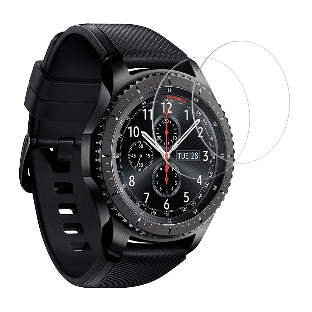 2Pcs Gehard Glas Screen Guard Voor Samsung Gear S3 Smartwatch Beschermende 9H Ultra Clear Film Horloge Screen Protector op Gear S3