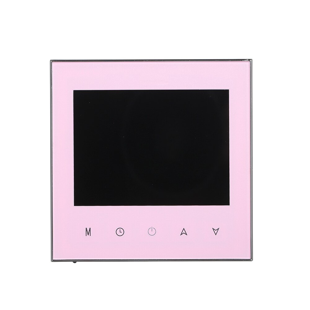 Digital Thermostats Water / Gas Boiler Heating Thermostat Voice Over WiFi Control Touch Screen Home Room Temperature Controller: pink no wifi