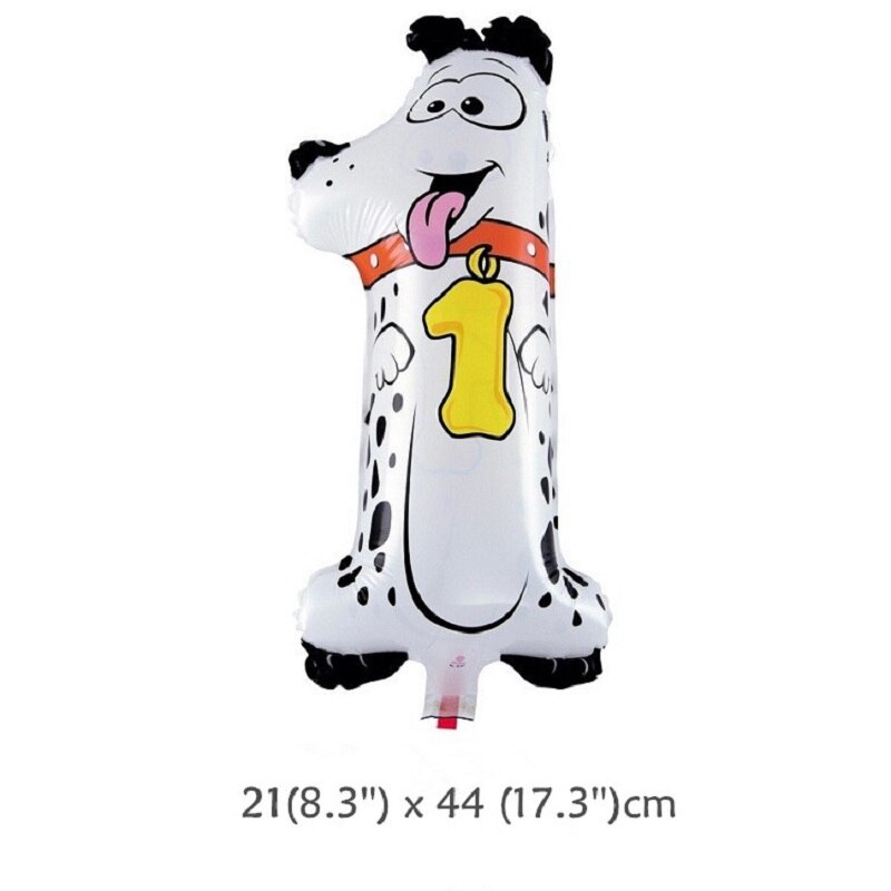 10 Stks/partij Cartoon Dieren Nummer Ballonnen Digit Aluminium Folie Ballonnen Verjaardag Bruiloft Decor Lucht Ballon Kids Party