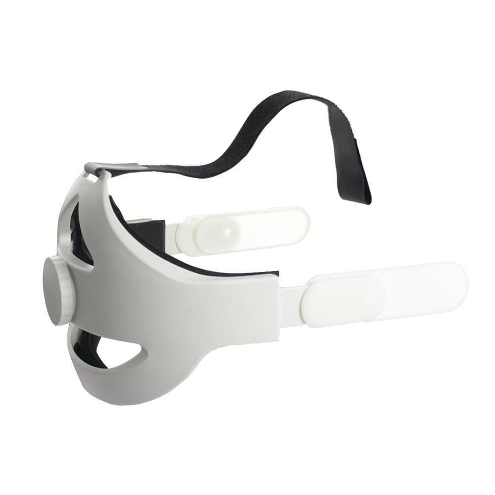 Halo Strap Adjustable Head Strap for Oculus Quest 2 VR Increase Virtual Reduced Pressure Supporting Force and Improve Comfort: headwear White