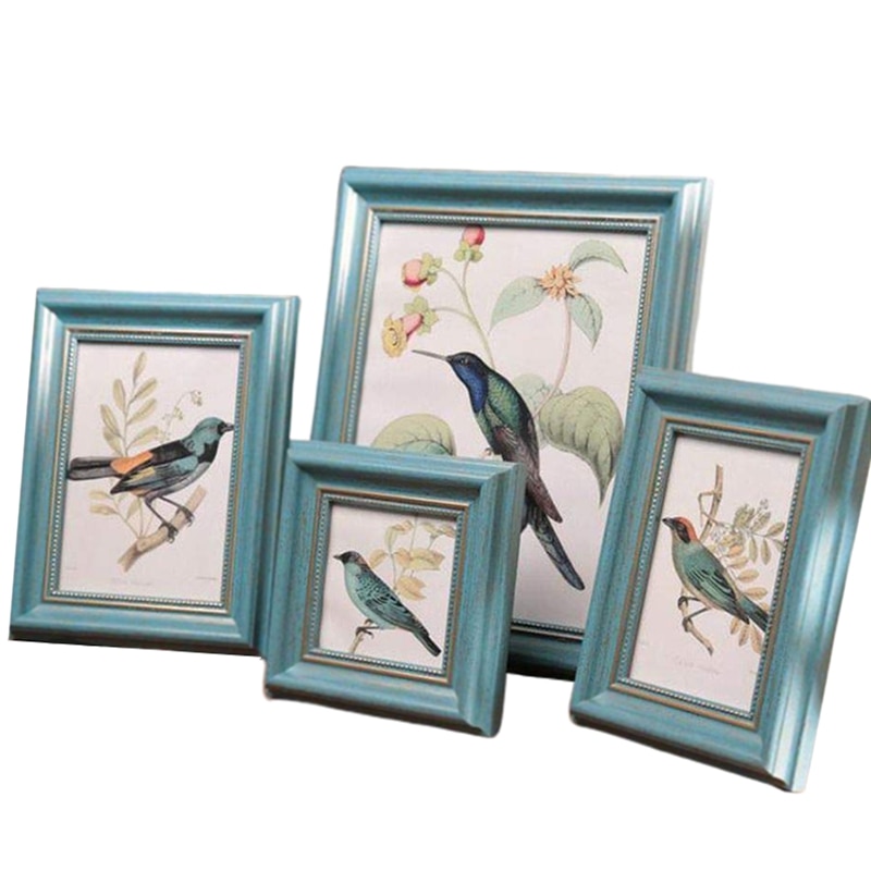 4 Pieces / Set Green European Style Photo Frame on... – Grandado
