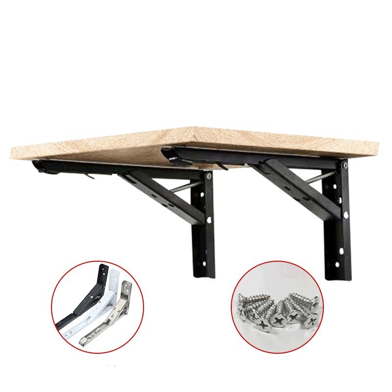 Three fold spring bracket bracket right angle laminated plate movable shelf support bracket triangle fold microwave oven separat