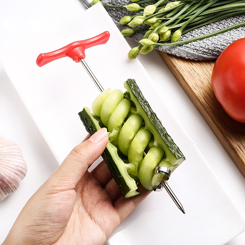 Plantaardige Spiral Aardappel Wortel Komkommer Salade Chopper Slicer Cutter Keuken Tool Duurzaam Creatieve Groenten Fruit Spiral Cutter