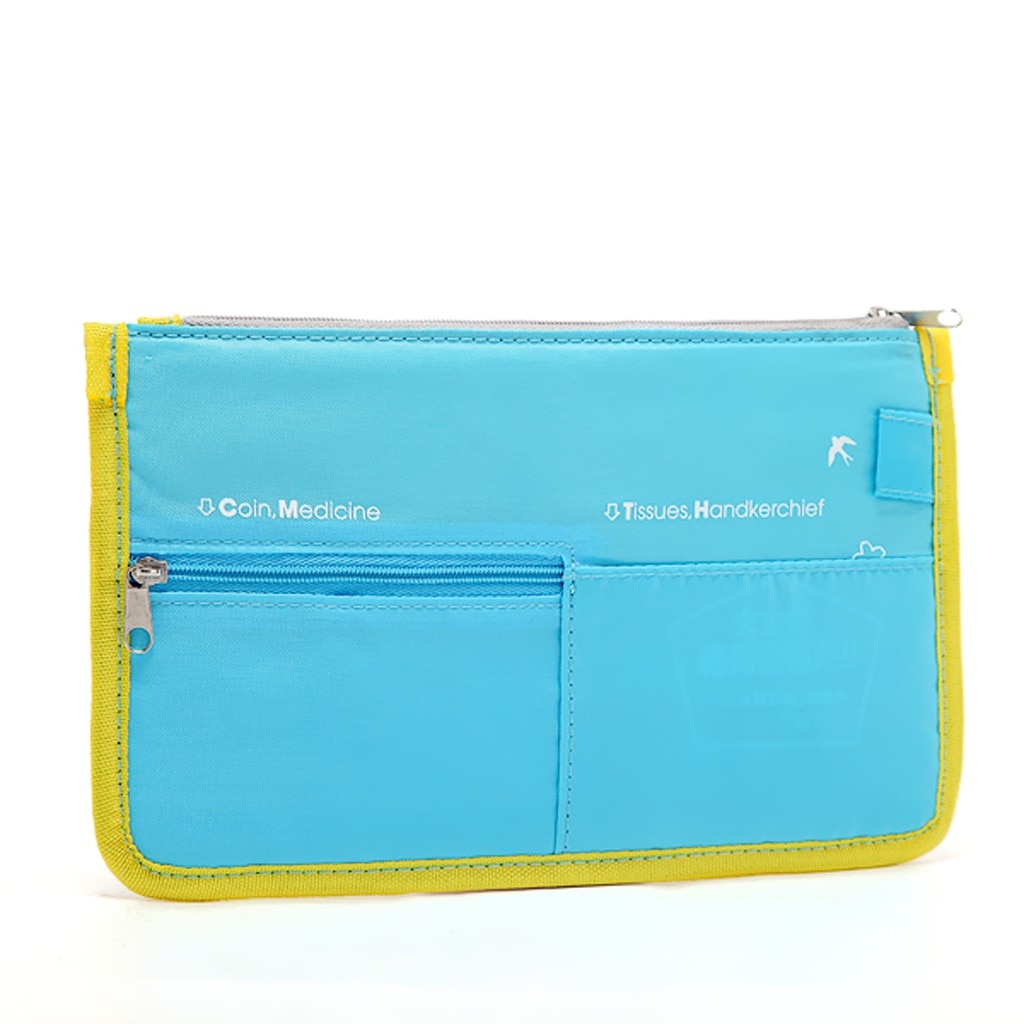 Canvas eenvoudige portemonnee klassieke vierkante portemonnee dames lang 2 rits unisex frisse kleur draagbare clip rekening verpakking bankpas tas