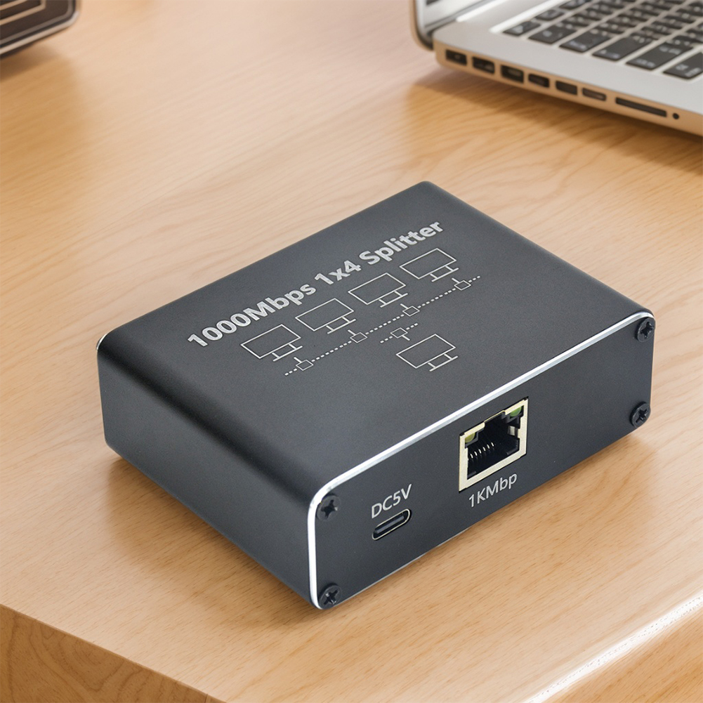 Splitter ethernet 1 to 3/4 gigabit splitter di rete gigabit  rj45 estensione di rete lan splitter lan per pc laptop router tv-box