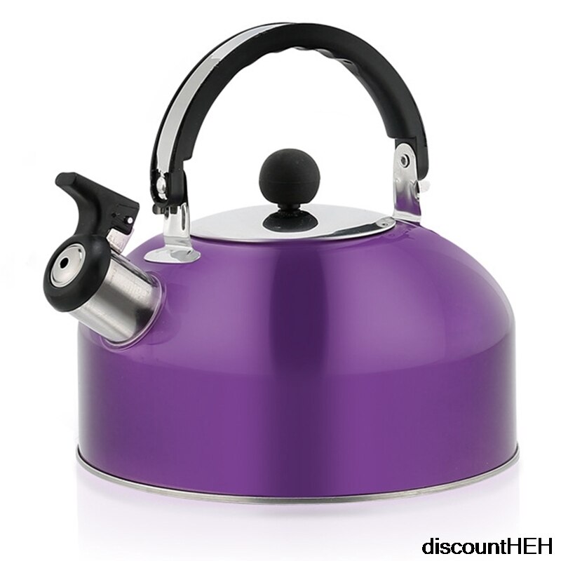 3000ml Household Stainless Steel Kettle Dome Induction Cooker Gas Stove Kettle Flat Bottom Whistle Kettle