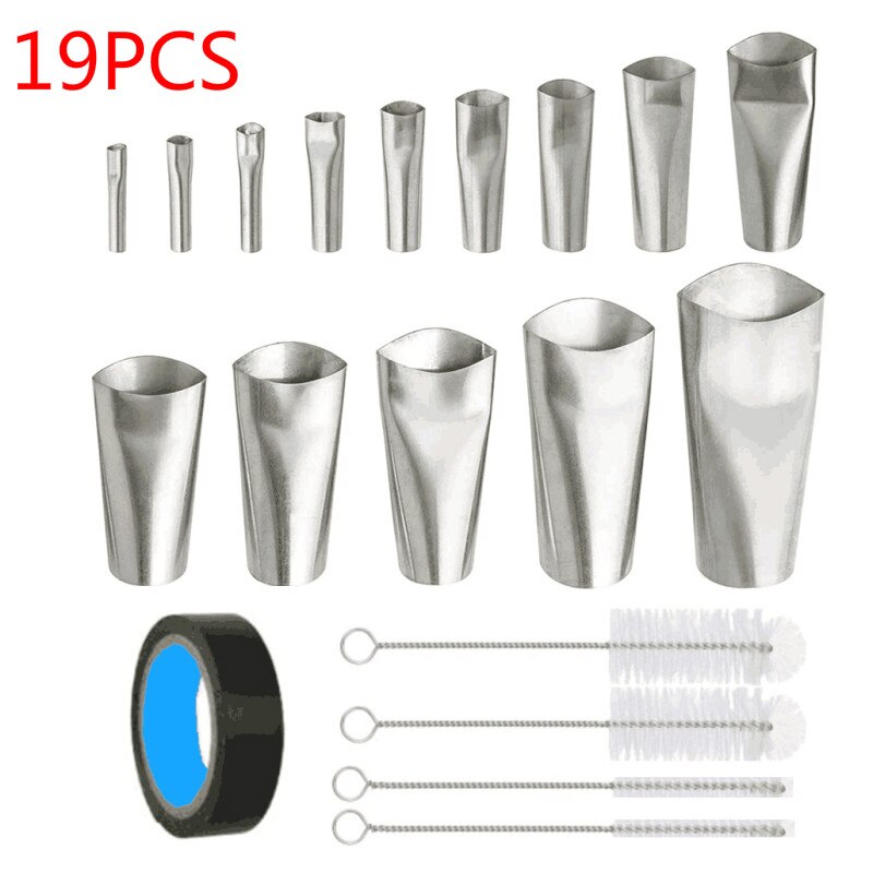 Ensemble d'outils pour le calfeutrage 3 en 1 finition d'étanchéité Silicone, outil fait main grattoir à coulis ensemble de raclette: E-19PCS