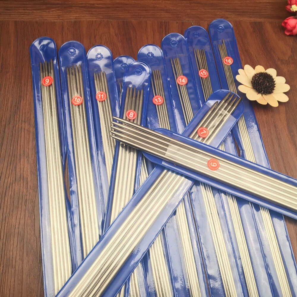 44/55 st / set 25cm/35cm raka stickor stickade stickor stickade stickor stickade stickor stickad storlek 6-16