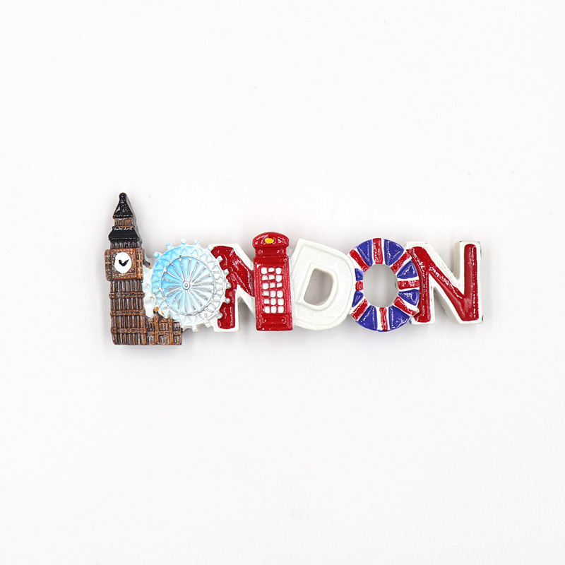 Recuerdo de turismo nacional de Inglaterra de Londres, imán de resina 3D para refrigerador, pegatina para decoración del hogar, adornos,