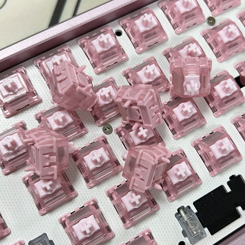 Duhuk Herz HE Magnetschalter Rosa Magnetschalter Rauschunterdrückungsstruktur Lichtleiter HIFI Gaming Magnetschaft Tastatur