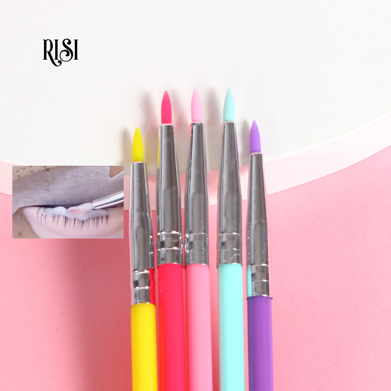 Brosse de lifting des cils en silicone ultra mince, outil coloré, nouvelle solution,