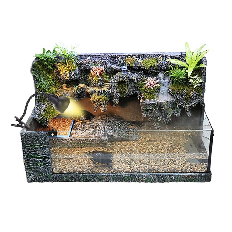 Support de lampe pour Reptile UVA UVB, fixation de lampe réglable, télescopique, lézard, tortue, support chauffant avec pince pour L69B