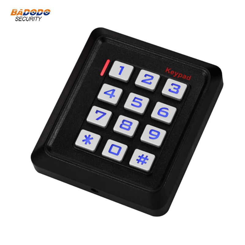 Standalone Access Control K30EM plastic case with backlit keypad wiegand output 2000 card users for home door access control: Black