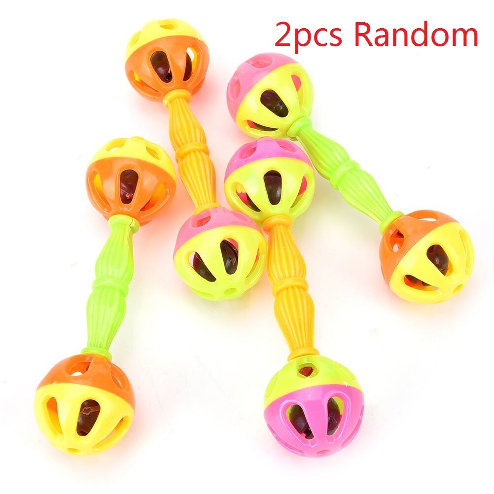 0-24 Maanden Little Loud Bell Bal Baby Bal Speelgoed Baby Hand Bell Rammelaar Rammelaars Ontwikkelen Baby Intelligence Speelgoed: 2 pcs Handbell