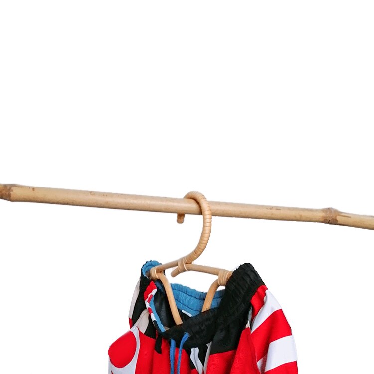 Rotan hanger retro kapstok eenvoudige homestay kamer wandhanger decoratieve haak