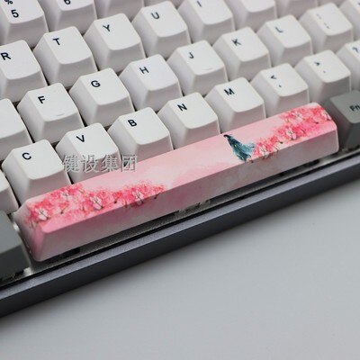 1pc PBT space key cap 6.25X 6.25U spacebar for mx switch mechanical keyboard OEM profile five-sided dye sublimation: kit 4