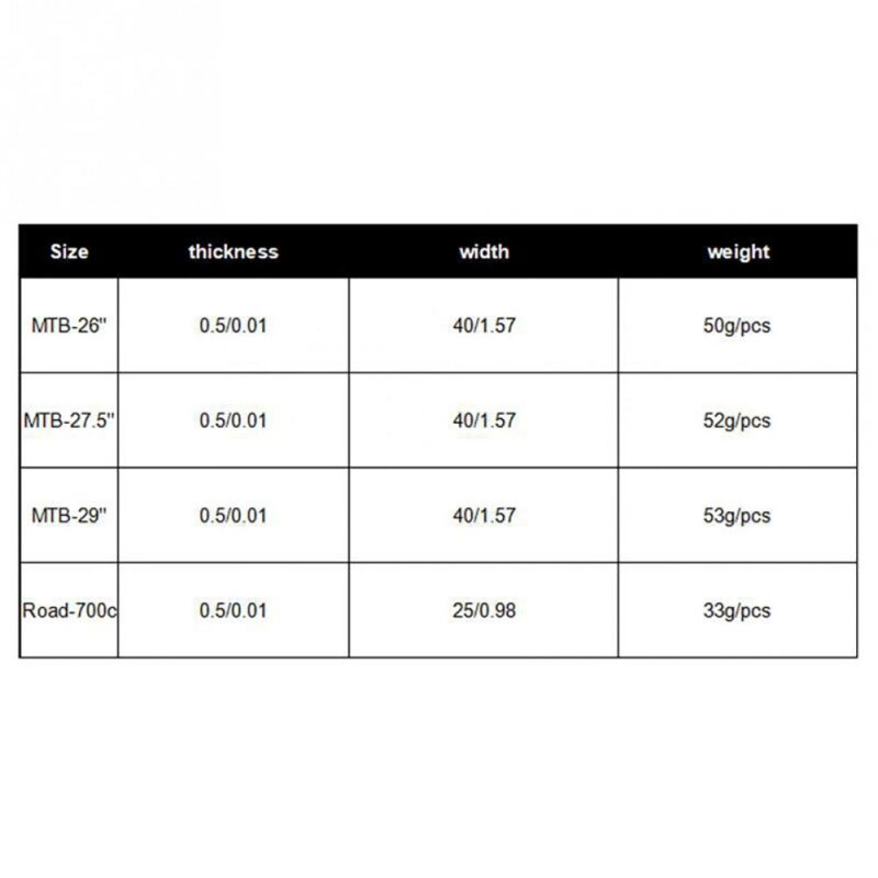 2pcs Bicycle Tire Liner MTB Road Bike Repair Tools Puncture Proof Belt Protection Pad Cycling Anti-Puncture Tyre Protector Tape