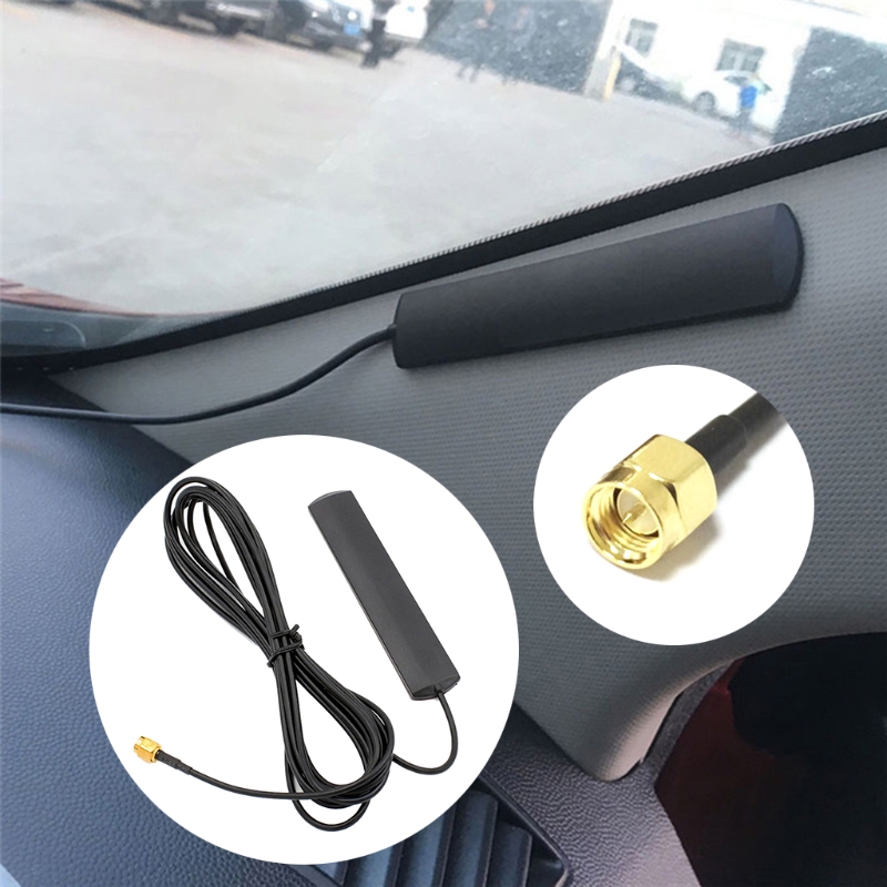 4G Gsm Antenne 700-2600Mhz Gelijmd Strip Patch Sma Male Connector Antenne 3-Meter Lengte Lijm kabel Voor Auto Voertuig