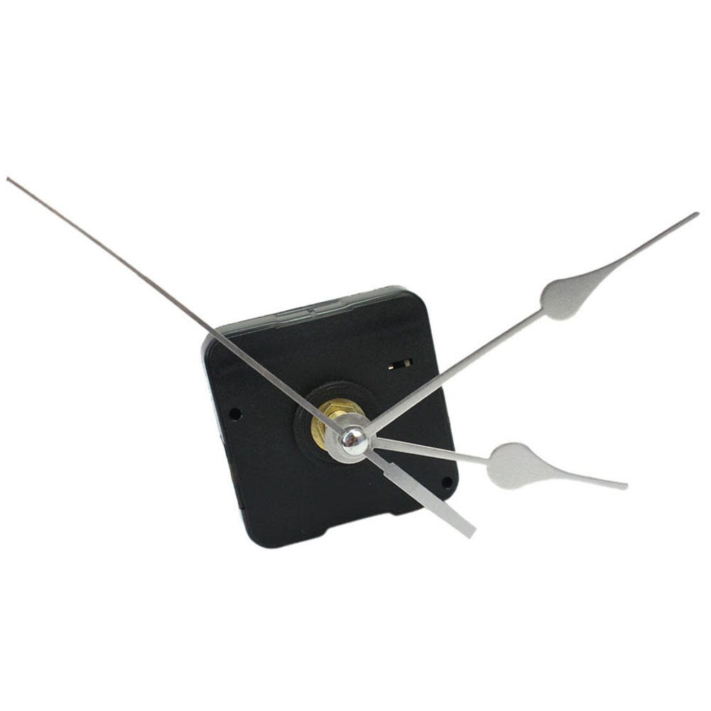 Home Simple DIY Quartz Wall Clock Movement Mechanism Replace Parts Repairing Tool Kit with Silver Arrow Hands Silence