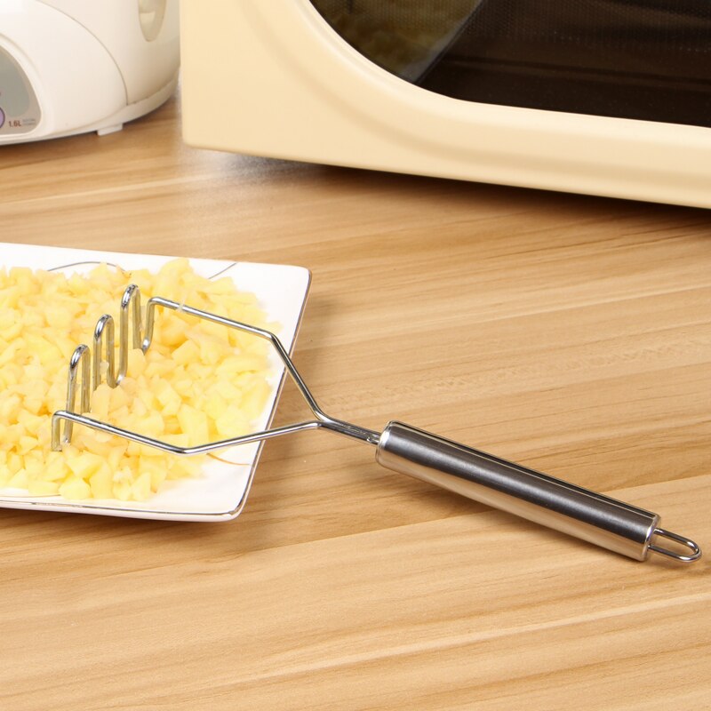 Utensilio de cocina de acero inoxidable, prensador de patatas, herramienta de prensa de ajos cocina, puré de patatas, ondulador, accesorios de cocina, 1 Uds.