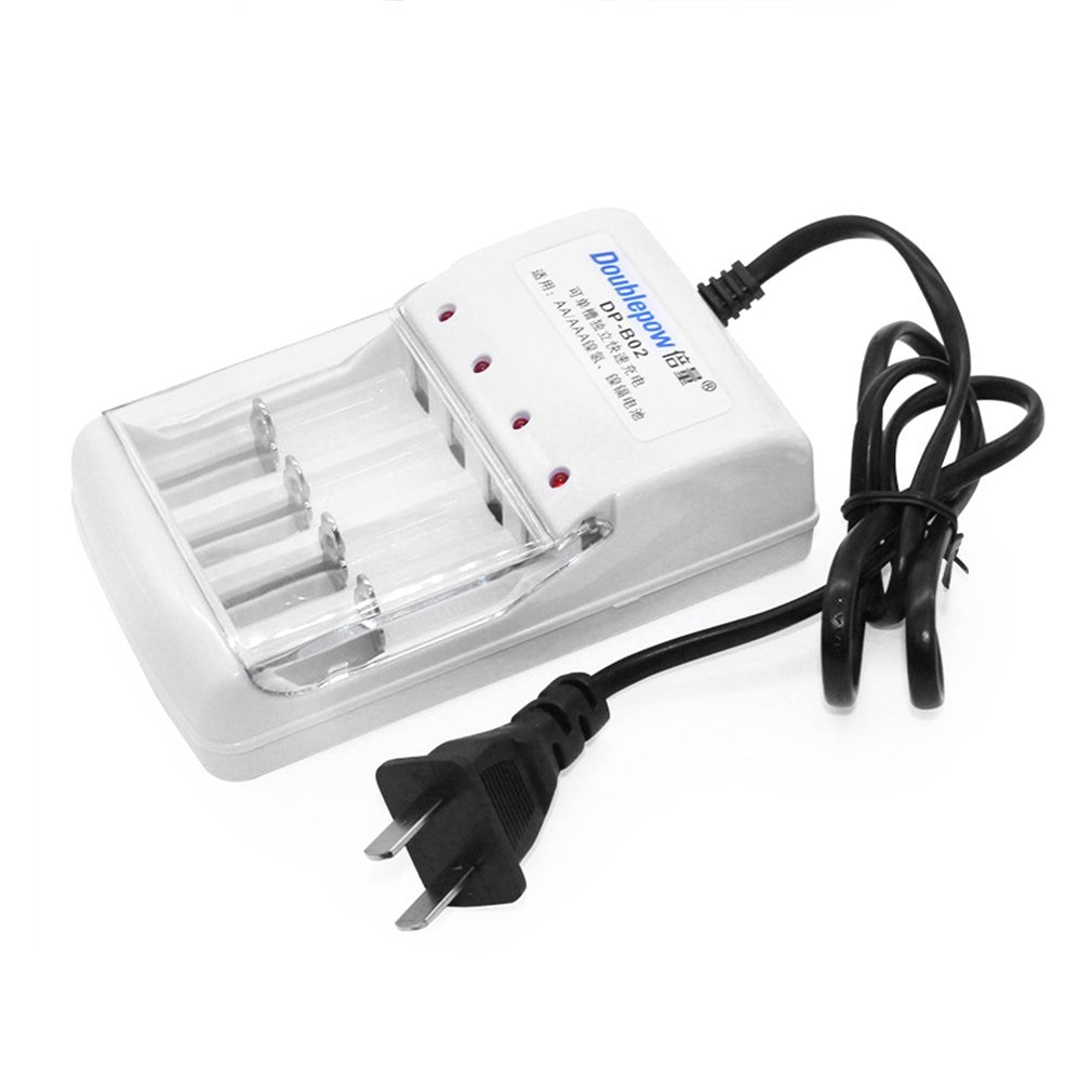 Doublepow 4 Slots Battery Charger Charging For AA AAA Ni-Cd Ni-Mh Rechargeable Battery