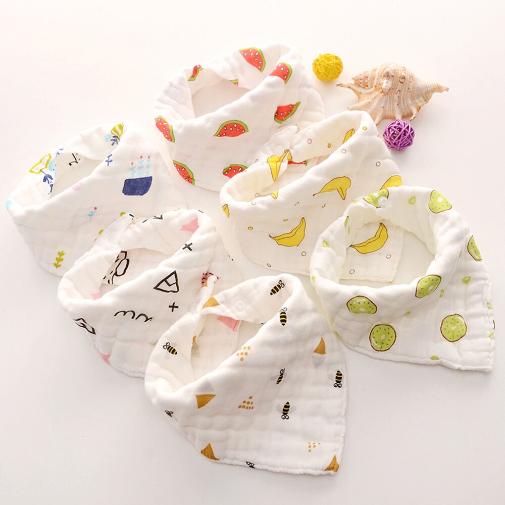 Babyvoeding Sjaal Katoen Driehoek Burp Waterdicht Bandana Bib Zuigeling Burp Doeken Mousseline Speeksel Handdoek Eten Zachte Baby Stuff