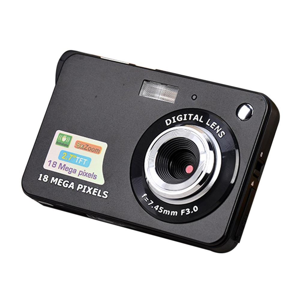 2,7 zoll TFT LCD Display 18MP 720P 8x Zoom HD Digital Kamera Anti-Shake Camcorder Video CMOS Micro kamera Kinder: Black