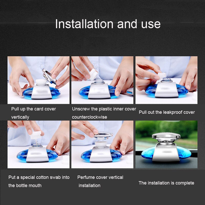 Bil luftfräschare biluttag luft aromaterapi parfym dofthållare parfym diffusor biltillbehör bil styling