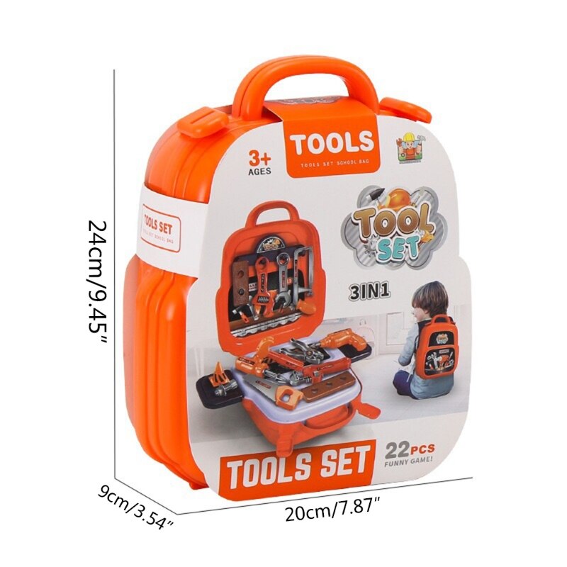 77HD Pretend Play Bouw Speelgoed Gereedschap Peuter Tool Set Met Elektrische Speelgoed Boor Tool Box Voor Kids Voor Peuters Kinderen jongens