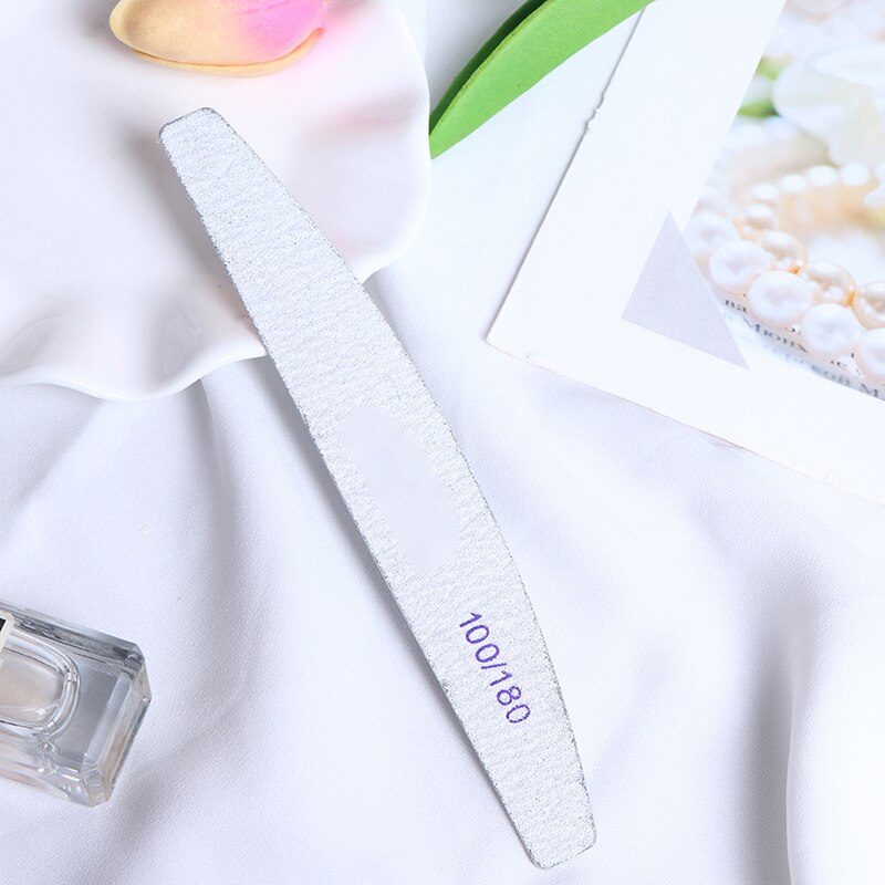 10 pz/lotto lima per unghie in legno e carta vetrata tampone per unghie professionale 100/180 lima per unghie in legno