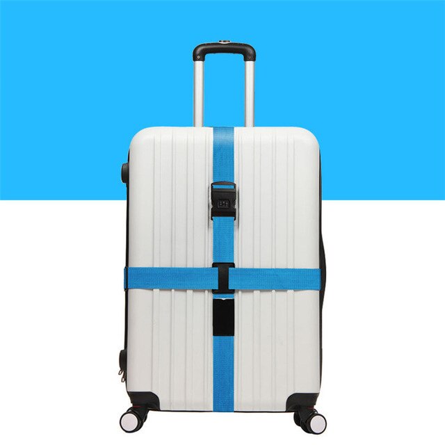 Juli's sang bagagestrop krydsbæltepakning justerbar rejsetaske nylon 3 cifre adgangskodelås spænderem bagagebælter: 4